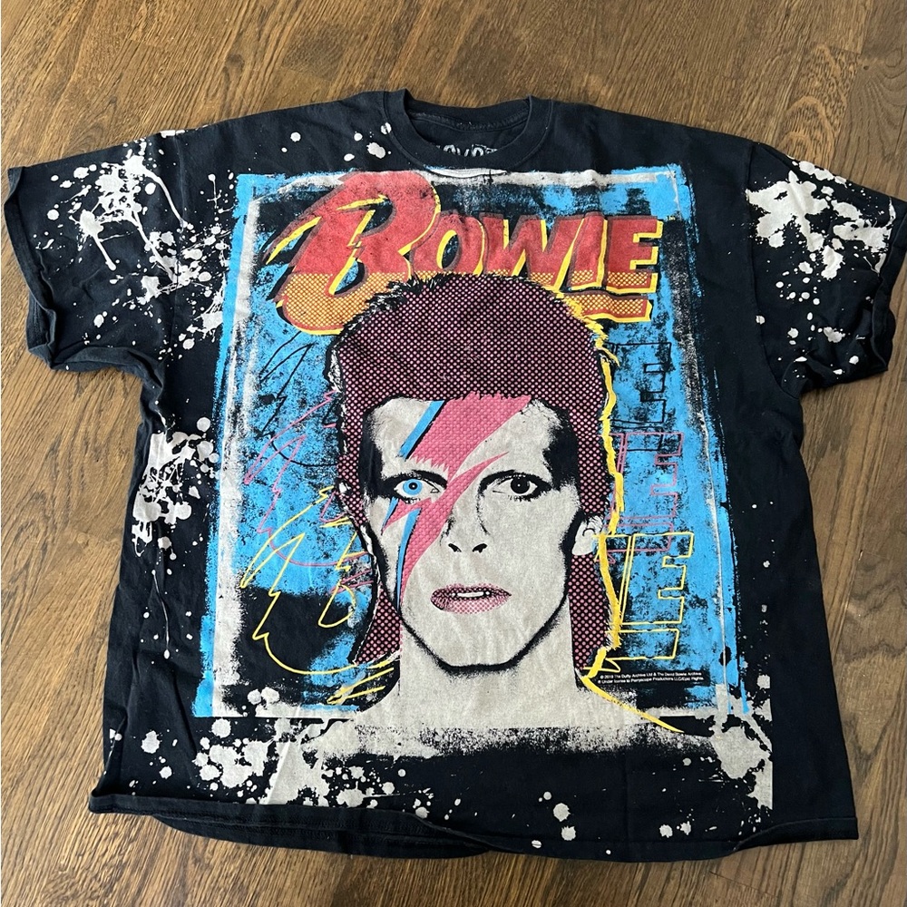 David Bowie Graphic T-Shirt with Bowie Design